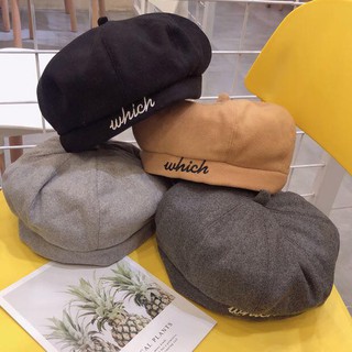Mũ beret chất dạ