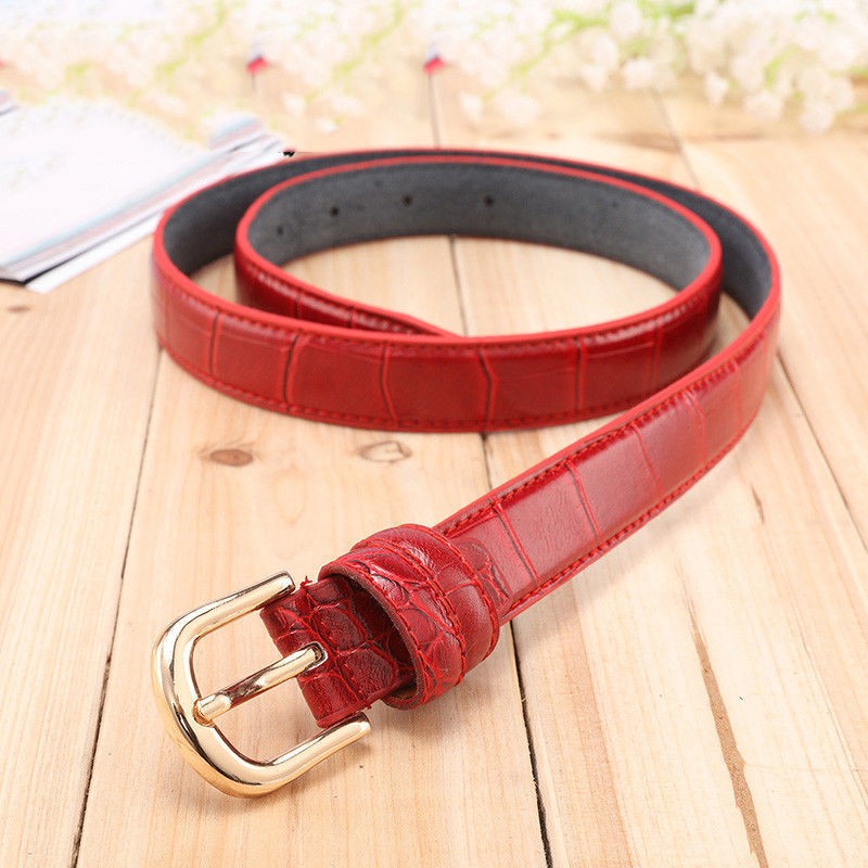 CARTIER Thắt Lưng Da Cá Sấu Bản Nhỏ Thời Trang Cho Nữ
