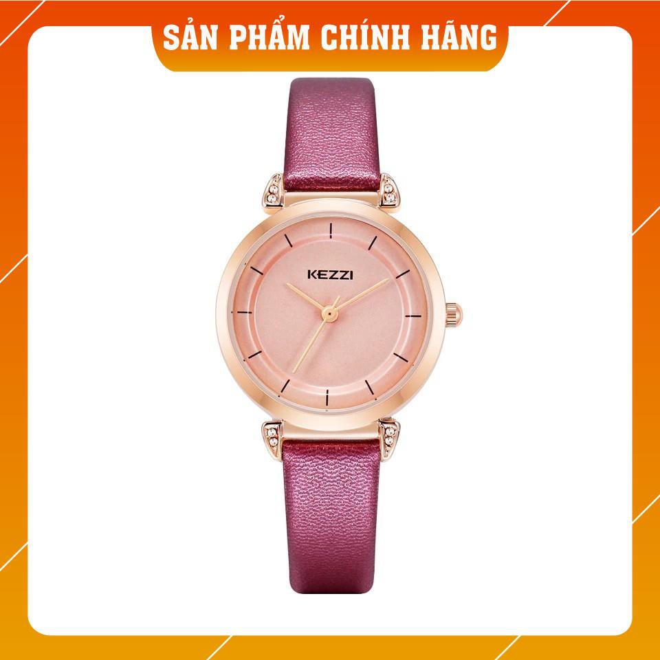 Đồng hồ nữ Kezzi 1781 dây da mặt tròn nhỏ xinh | BigBuy360 - bigbuy360.vn