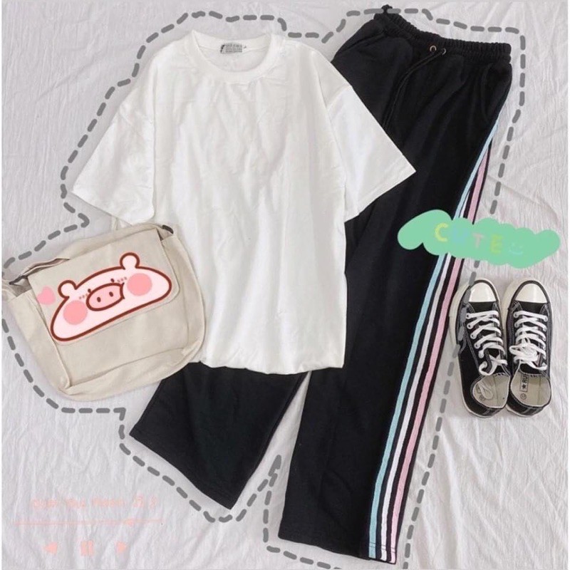 QUẦN THỂ THAO 3 LINE ☘️ QUẦN DÀI ĐEN TRẮNG XANH 3 Sọc 3 màu☘️ | BigBuy360 - bigbuy360.vn