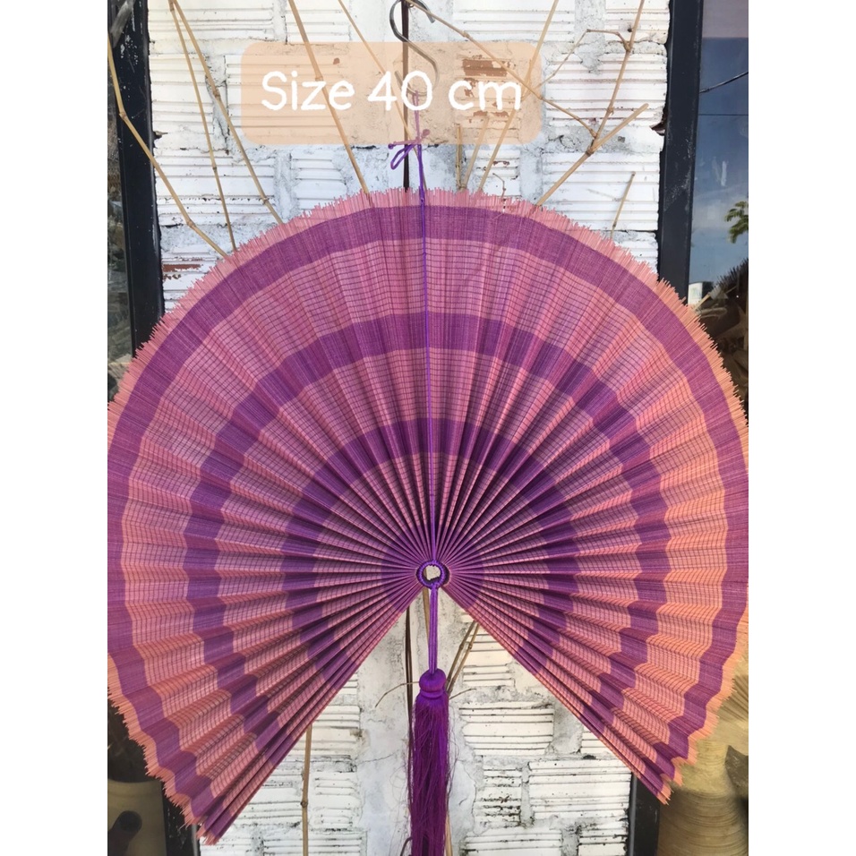 Quạt Decor Trang Trí Treo Tường Phòng Chất Liệu Mành Tre - Hàng Thủ Công Mỹ Nghệ Cao Cấp - Quà Tặng Ý Nghĩa