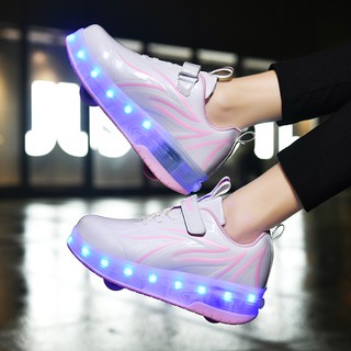 Giày trượt patin yozoh thiết kế hai bánh tích hợp đèn led thời trang năng - ảnh sản phẩm 9