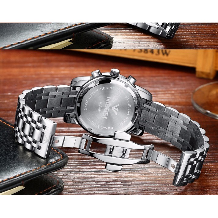 Đồng hồ nam dây thép đặc 6 kim Nibosi 1985 fullbox | BigBuy360 - bigbuy360.vn