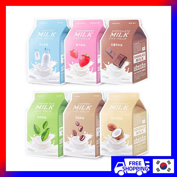 Mặt nạ dưỡng da hộp sữa Apieu Milk One Pack *3ea