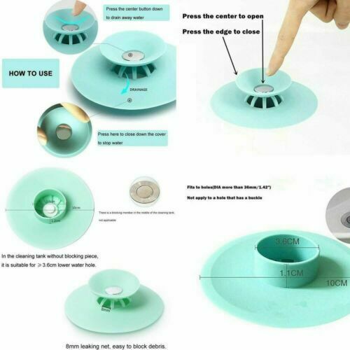 Nắp Đậy Lỗ Thoát Nước Bằng Silicon Tiện Dụng Cho Nhà Bếp