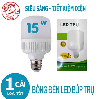 BÓNG ĐÈN LED 15W ÁNH SÁNG TRẮNG - LOẠI TỐT