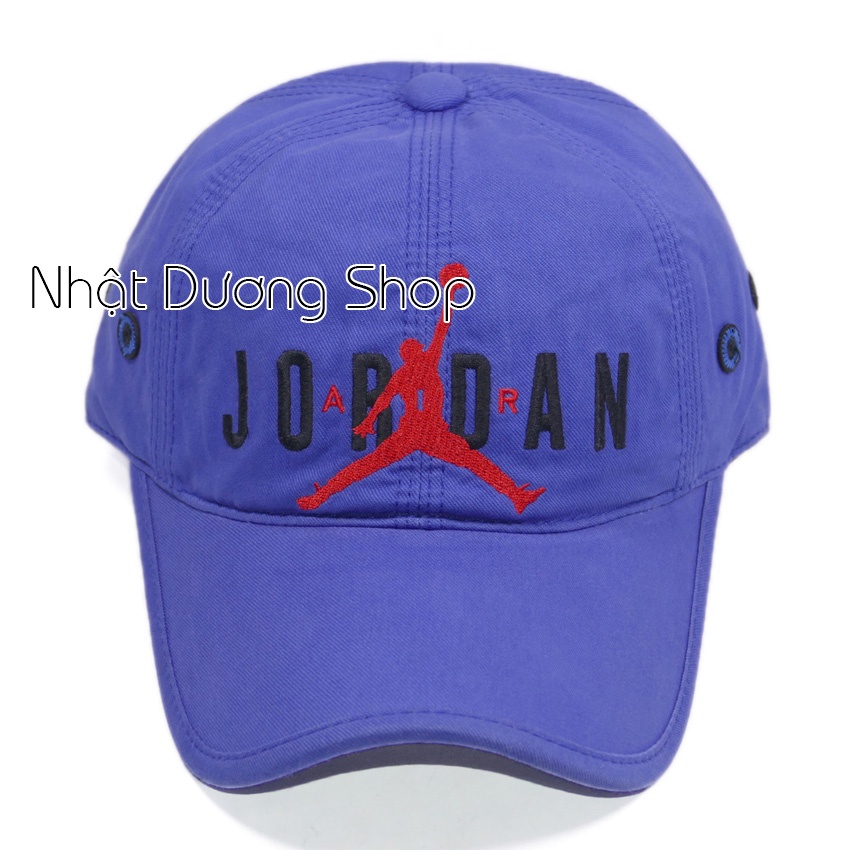 Nón kết Jordan - Xanh dương chất liệu kaki oát mềm tạo cảm giác thoải mái cho người đội