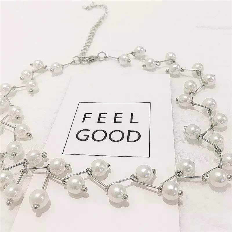 Temperament pearl necklace female/gentle fairy small niche design exquisite collarbone chain all-match fashion accessories