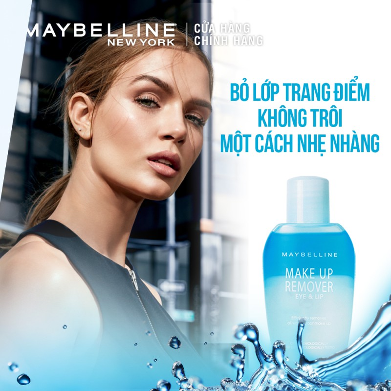 Nước Tẩy Trang Mắt và Môi Chuyên Dụng 2 lớp Maybelline New York Eye &amp; Lip Makeup Remover 40ml