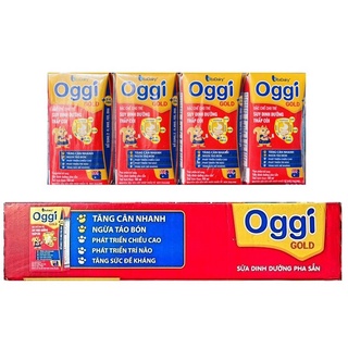 Combo Thùng 48 Hộp Sữa Hộp Pha Sẵn Oggi Suy Dinh Dưỡng Gold 180 ml