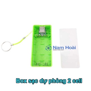 Box sạc dự phòng 2 cell pin vỏ nhựa