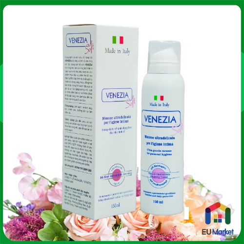 Dung dịch vệ sinh phụ nữ VENEZIA 150ml dạng bọt trắng, xốp và dịu nhẹ ,Nhập khẩu Italy