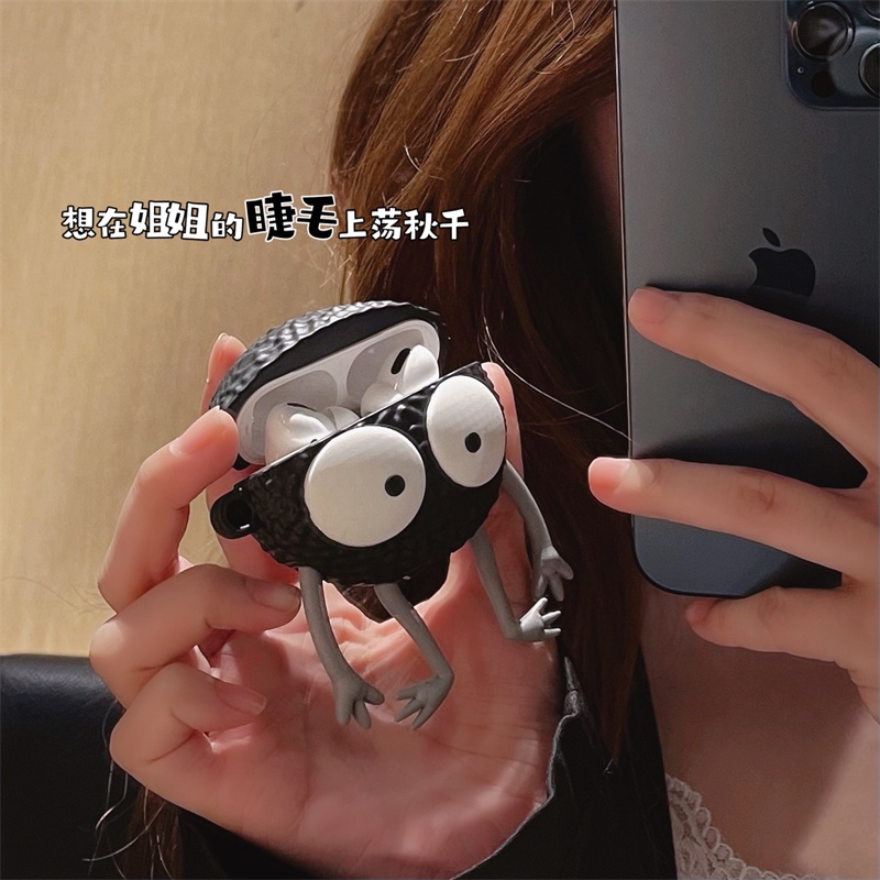 Vỏ bảo vệ hộp sạc tai nghe Bluetooth AirPods 1/2 AirPods Pro bằng silicon hình Briquettes độc đáo thời trang