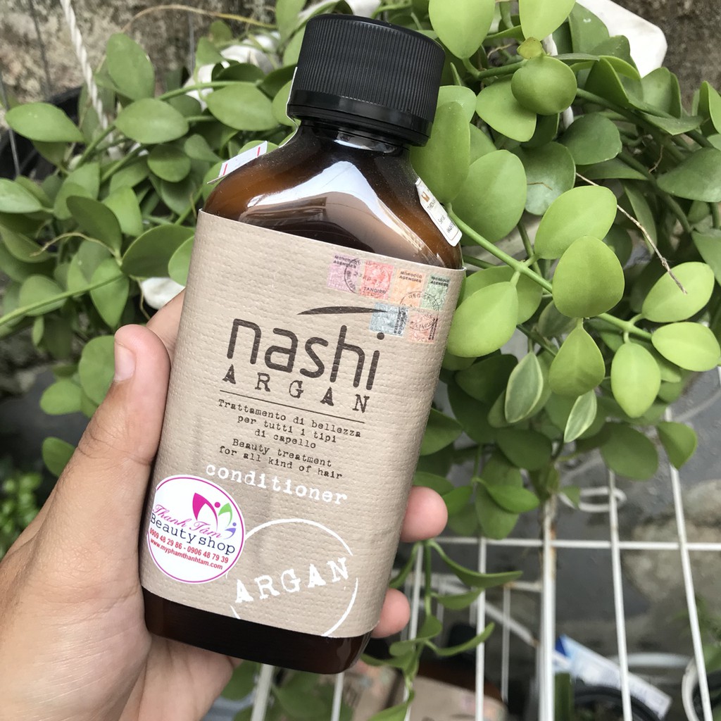 Dầu xả phục hồi tóc hư tổn Nashi Argan Conditioner 200ml ( Italia )