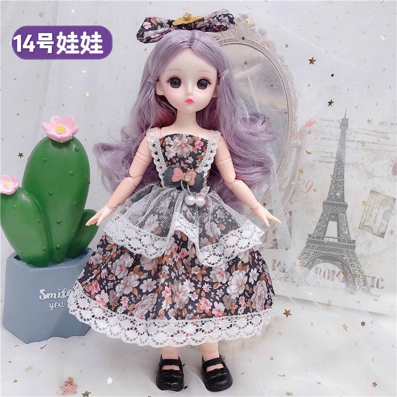 Búp bê barbie 3D xinh xắn với 20 khớp cử động 30cm