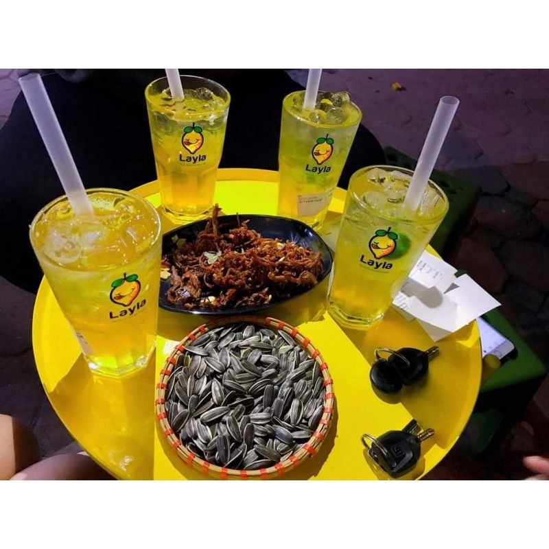 (Hàng Thái Lan) Set 6 Cốc ly thủy tinh đựng trà chanh, trà sữa 420ml dày đẹp chống xước