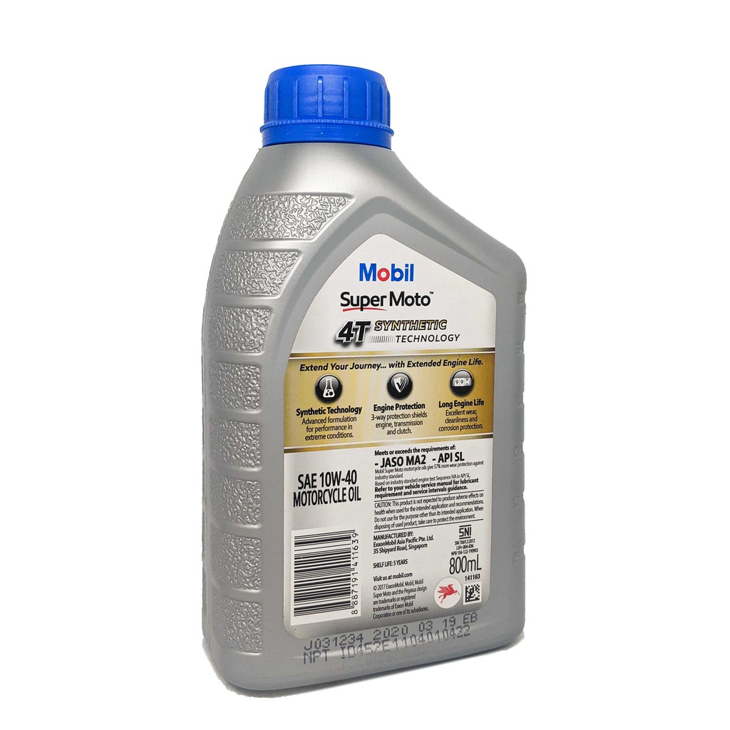 DẦU NHỚT MOBIL SUPER 10W40 4T  8.0 L- 800ml XE SỒ