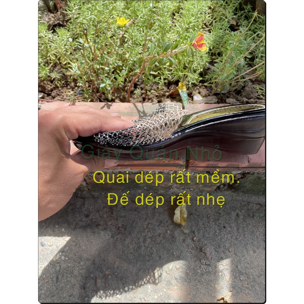 Dép nữ Hồng Anh sài gòn 1122-A2, cho mẹ, cho bà, siêu nhẹ, quai mềm, dáng đẹp, sang nhưng không chảnh; cỡ 36-40
