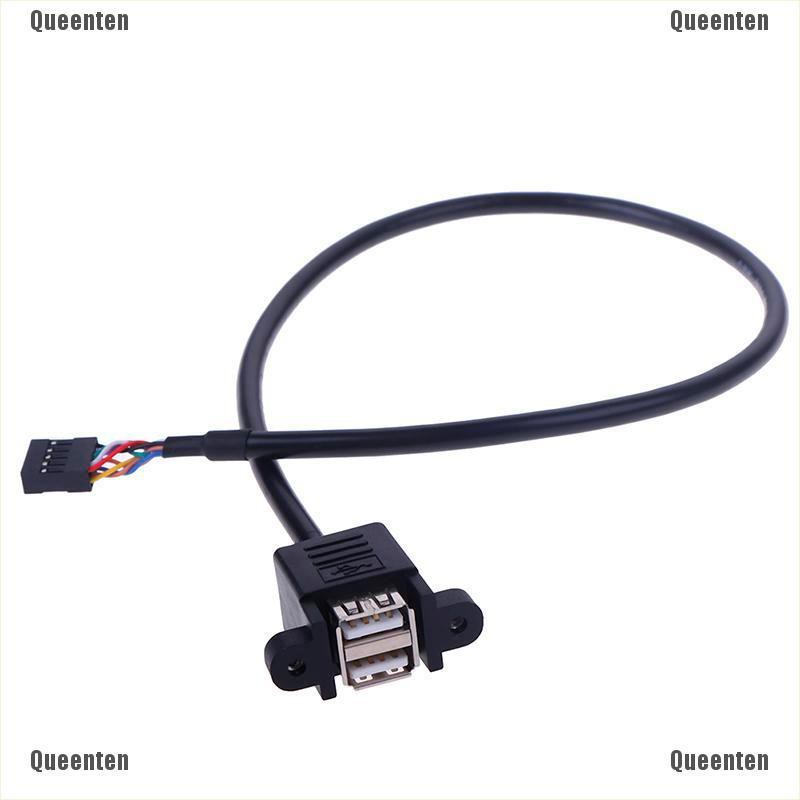 Dây cáp mở rộng chuyển đổi đầu bo mạch chủ 9 chân sang 2 cổng USB 2.0 Female