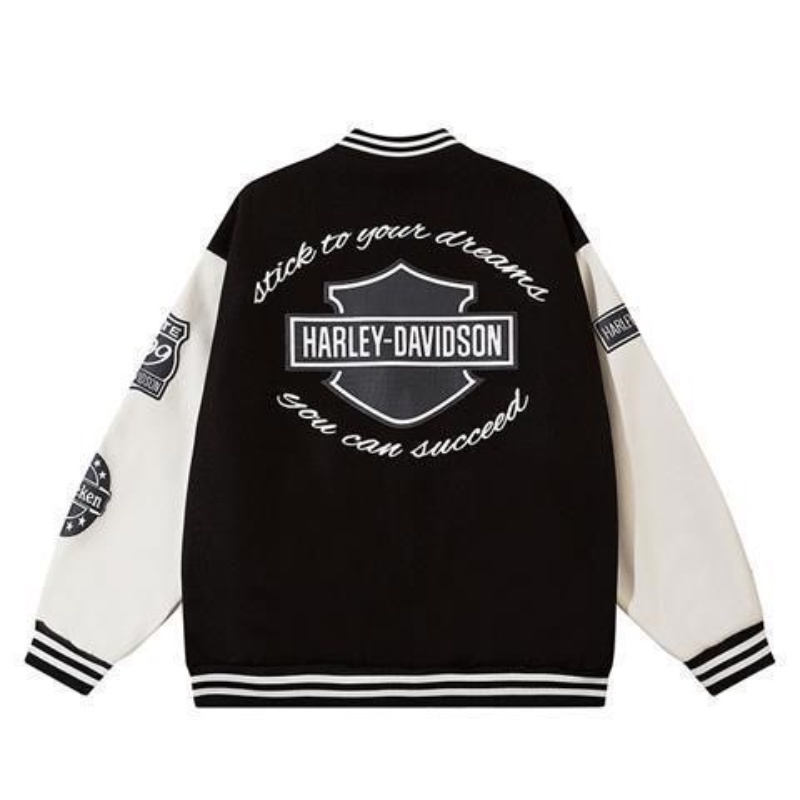 Áo khoác bóng chày in họa tiết phong cách hiphop thời trang cá tính cho nam và nữ