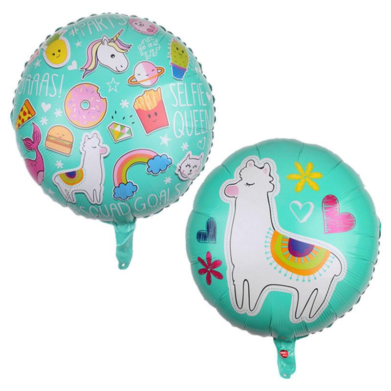 1 Bong Bóng Nhôm Hình Lạc Đà Alpaca Hoạt Hình Trang Trí Tiệc Cưới, Sinh Nhật