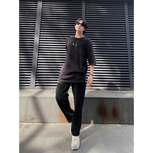 Áo Thun REMAKER Bling Coddle Tee Oversize Unisex Tay Lỡ - Washed - Local Brand Chính Hãng