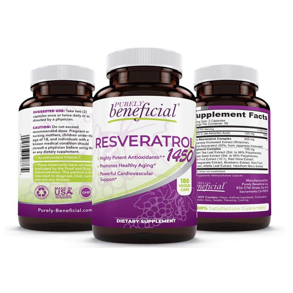 Viên uống Resveratrol 180 viên - Hàng Mỹ