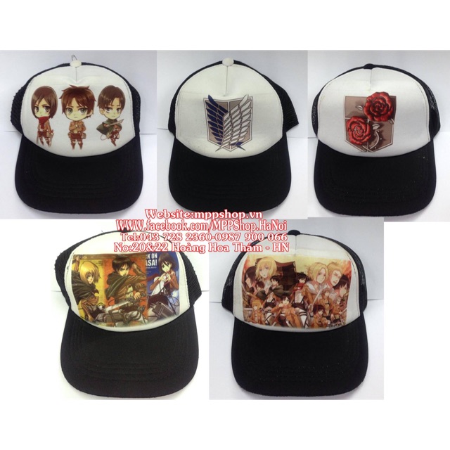 Mũ nón anime attacktitan