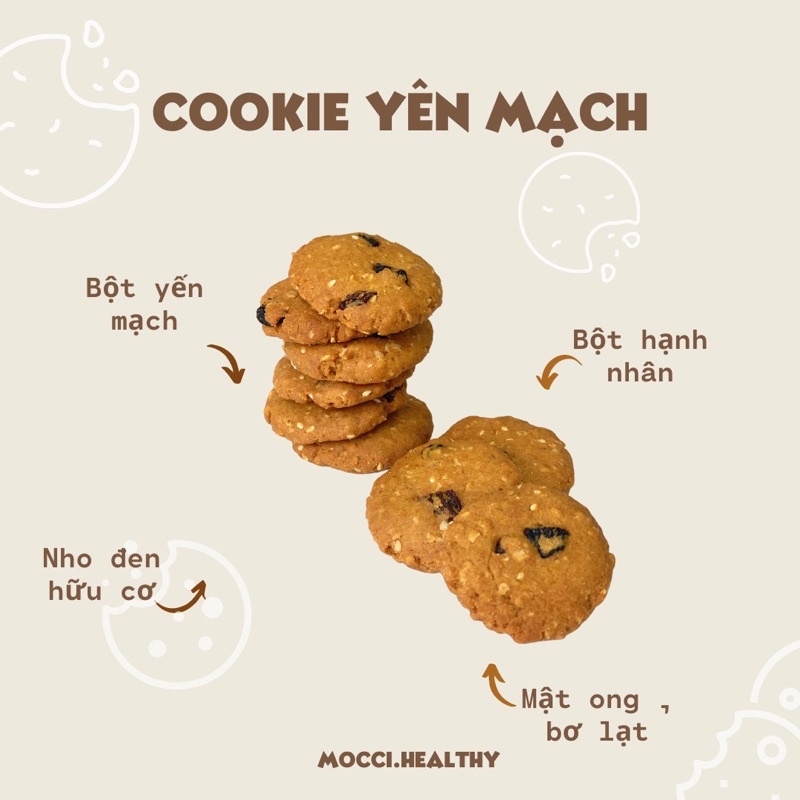 Bánh Cookie Yến Mạch