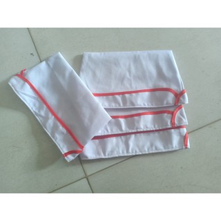 Mũ nón ca lô vải kaki trắng viền đỏ