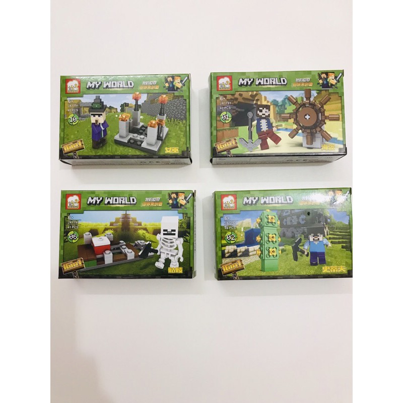 Hộp Minifigures Minecraft Mô Hình Các Nhân Vật My World PRCK63029