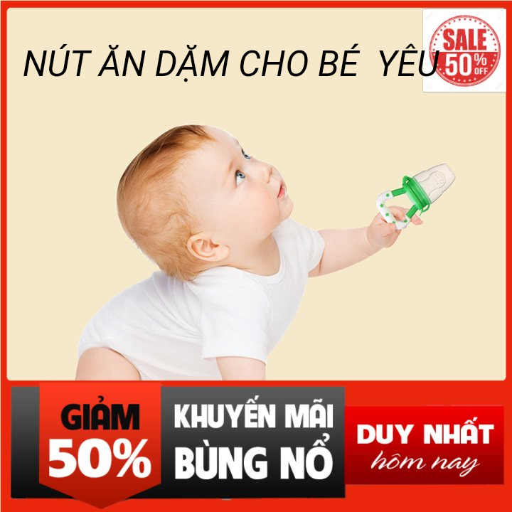 [ Loại A] Núm ăn dặm cho bé - Núm nhai silicon cao cấp cho bé tập ăn dặm cho bé, an toàn cho bé, túi nhai ăn dặm