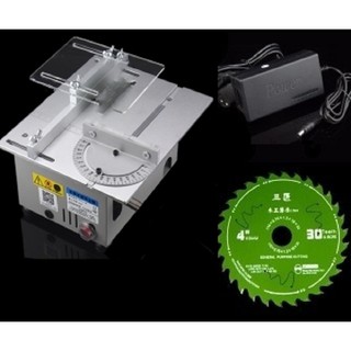 Máy cưa bàn mini 12 - 24V 180W (Tặng kèm 2 lưỡi cưa, máy có chức năng nâng hạ lưỡi cưa)