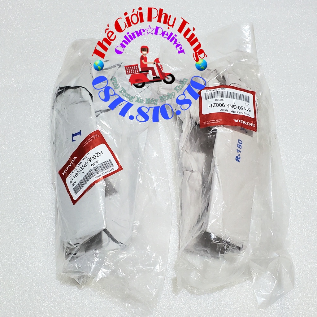 Cặp ốp dè ( chữ A) Dream thái zin honda thái lan - 61160-GN5-900ZH/ 61150-GN5-900ZH