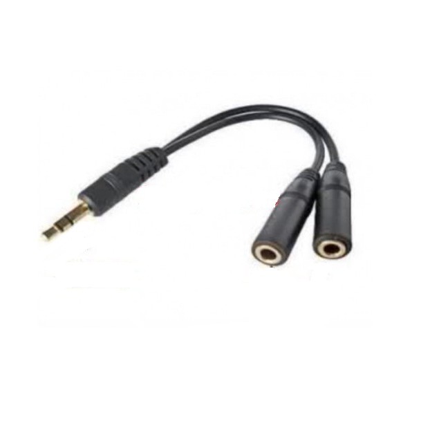 Jack chia âm thanh 1 ra 2 cổng audio 3.5 mm - Chia loa 1 ra 2