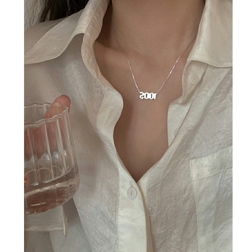 Dây chuyền Bạc ý 925 năm sinh vòng cổ nam nữ