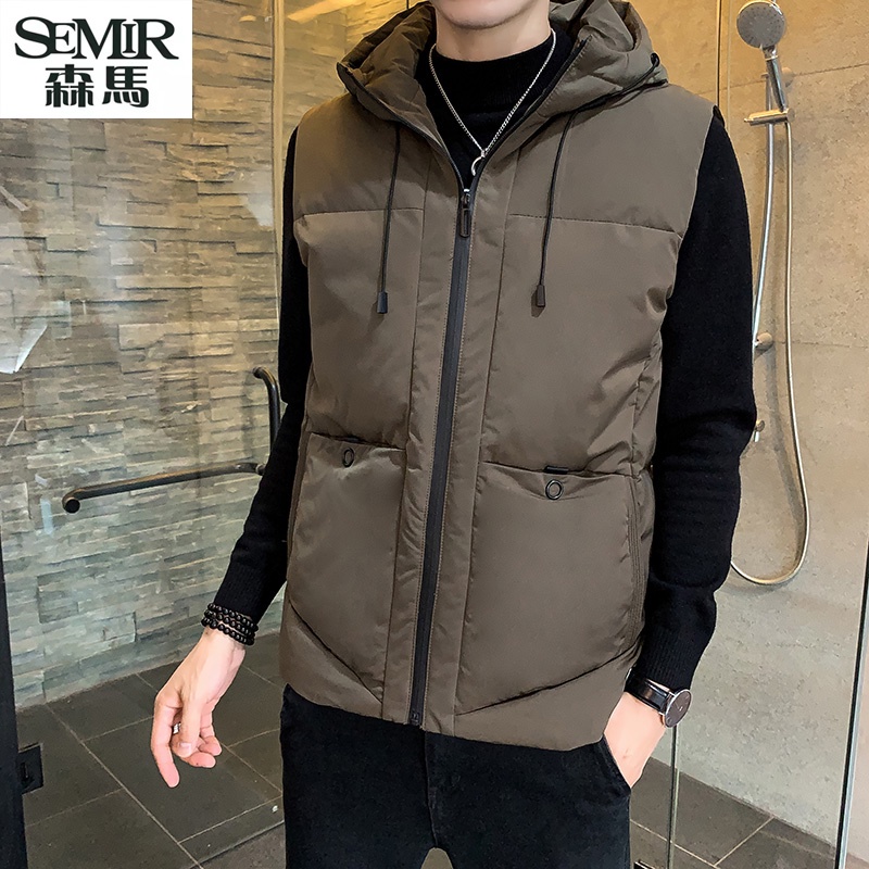 Áo phao nam gile có mũ cao cấp hàng quảng châu bigsize
