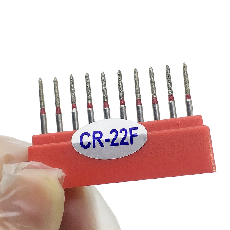 Hộp mũi kim cương mài nha khoa FG 1.6mm dành cho máy mài tốc độ cao CR