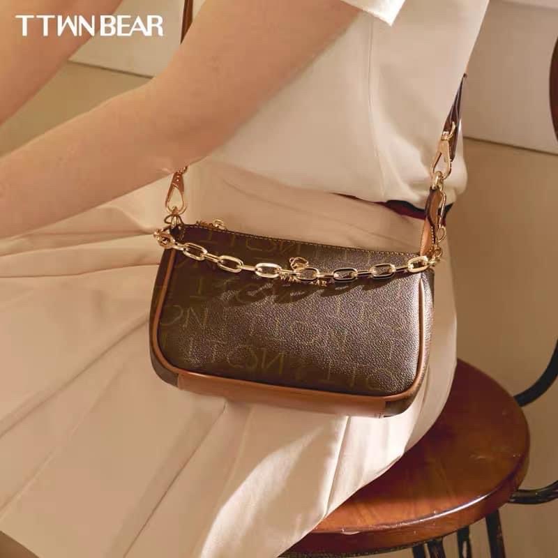 TÚI TTWN BEAR TN - 1308 CHÍNH HÃNG HOẠ TIẾT CHỮ LOGO CÁ TÍNH