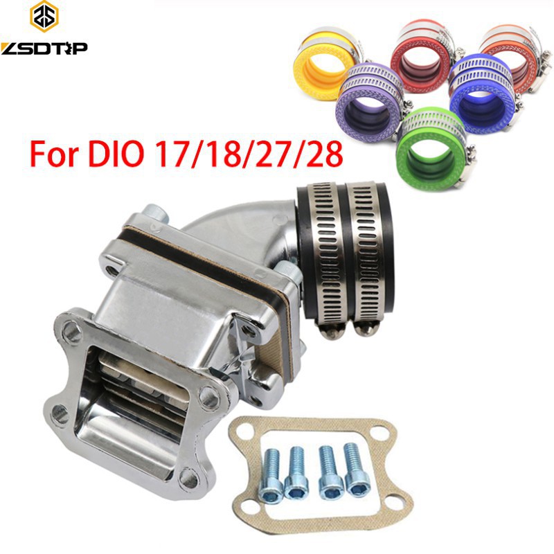 Bộ Chế Hòa Khí Và Đầu Nối 35mm Dùng Cho Dio 17 / 18 / 27 / 28 50cc 90cc 2t