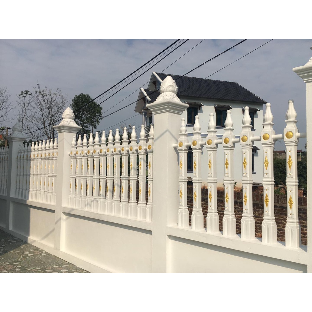 Khuôn Đổ Bê Tông Hàng Rào Hoa Chìm