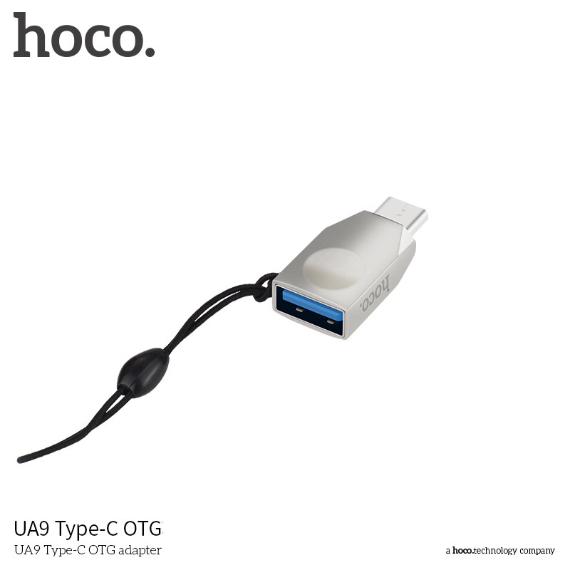 Bộ Chuyển Đổi hoco. Ua9 Từ Type-c-usb Sang Usb-a Otg Vỏ Hợp Kim Kẽm Hỗ Trợ Thiết Bị Sạc Và Truyền Dữ Liệu