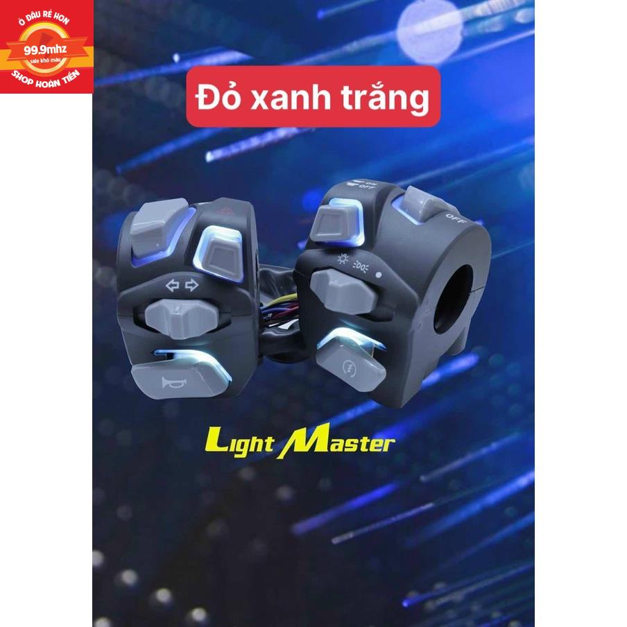 Cùm Công Tắc Led Light Master Sonic, Satria, Raider, Ex150 2019, Ex155, Vario, MSX, Sirius, Wave nhỏ