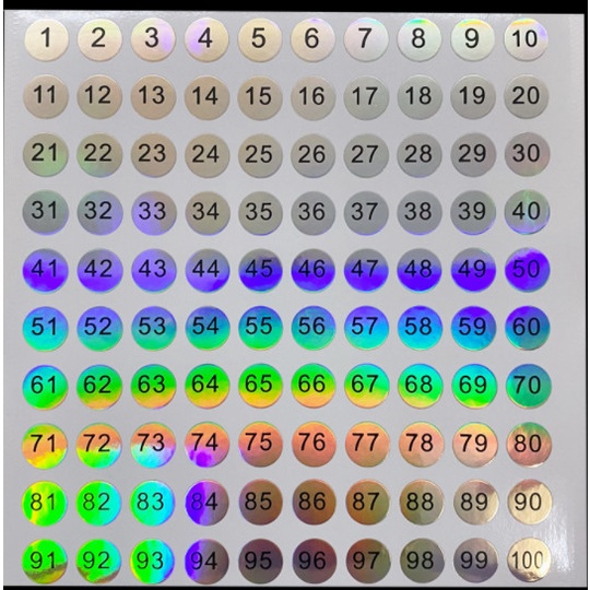 Decal tem số dán nắp chai sơn, tem số dán nắp chai sơn