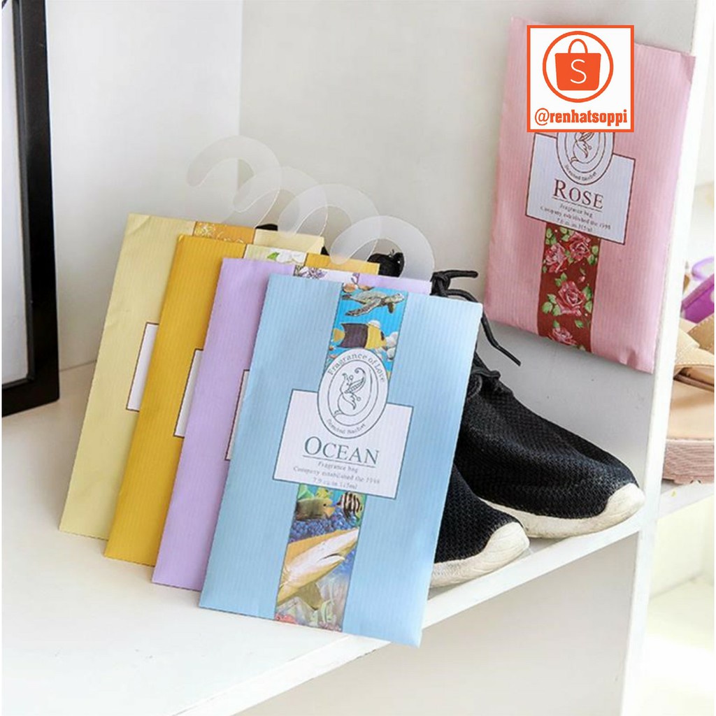 Túi thơm treo tủ quần áo, treo phòng, xe hơi mùi hương lavender, hoa hồng, hoa nhài -anhsonnd18