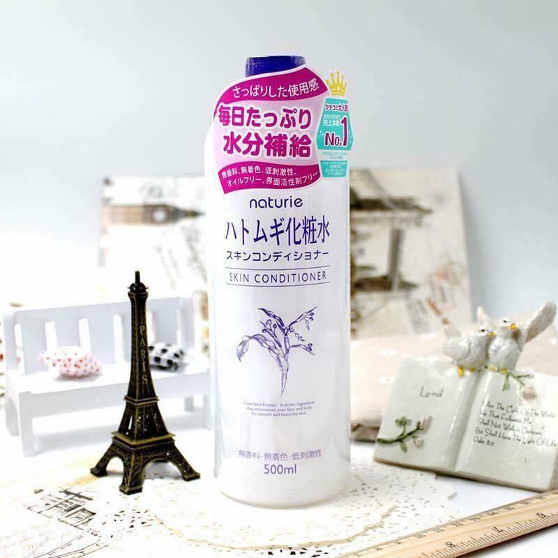 Nước Hoa Hồng Naturie Skin Conditioner Lotion Nhật Bản , Toner Cho Da Dầu Mụn Chiết Xuất Ý Dĩ Cân Bằng Da