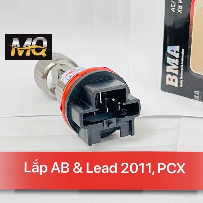 Đèn Pha Led Xe LEAD 110cc - PCX 2011- NOUVO SX - AIR BLADE 2011 CHÂN HS5 BH 06 Tháng