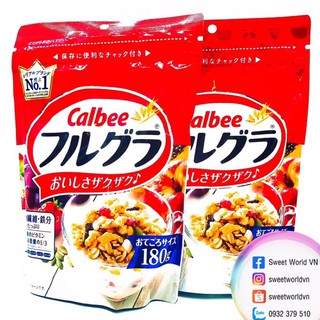 Ngũ cốc trái cây Calbee gói nhỏ - Nhật Bản