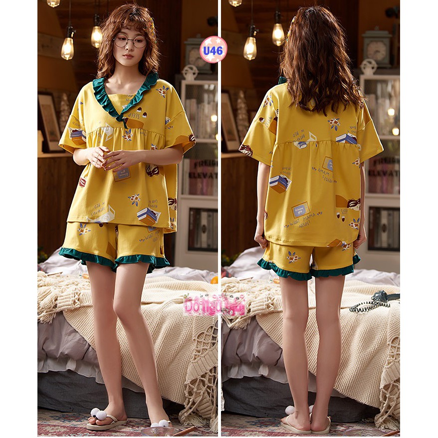 Bộ Pijama Cộc Tay Mã U17(cotton Mềm Mịn)