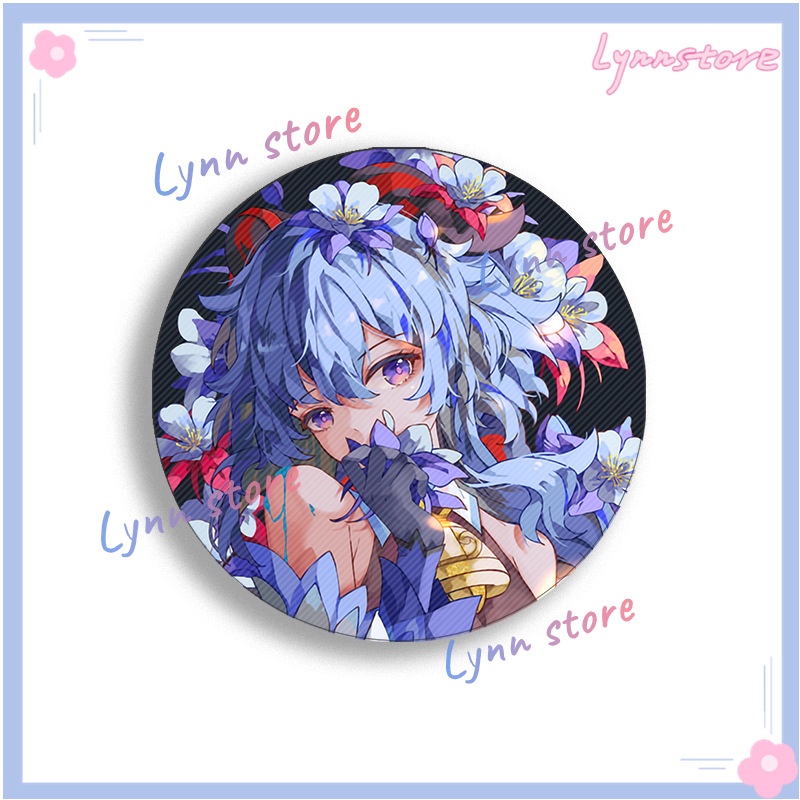 58mm Genshin Impact Badge Arataki Itto Yae Miko Anime Hình Trâm cài áo Cosplay Phụ kiện hoa dễ thương cho quần áo Ba lô Ghim quà